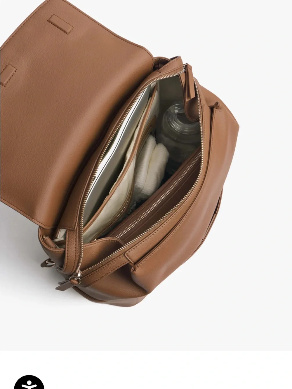 Brand new un used!!  MATT & NAT Tan Vegan Leather Backpack with Front Pocket
